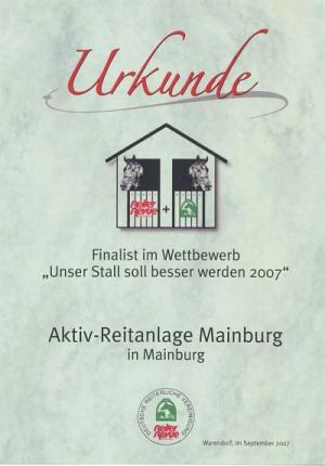 Unser Stall soll besser werden 2007